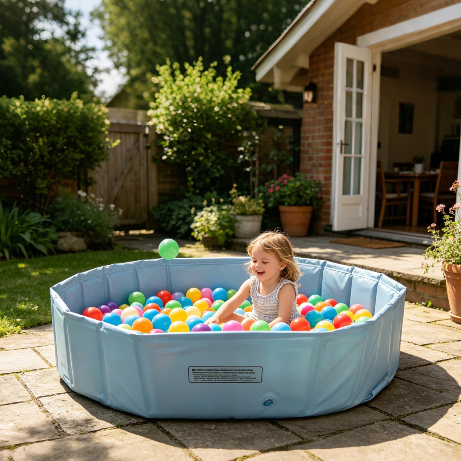 Party Games Kids Outdoor - Składany basen dla zwierząt na zewnątrz,