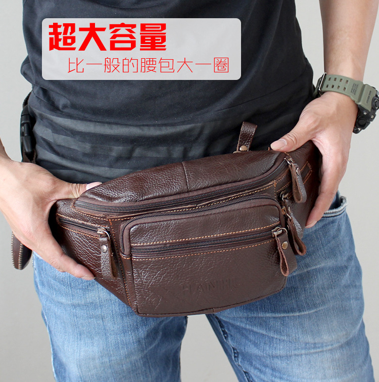 Sack Race Bag - Oryginalna skórzana torba na talię ze