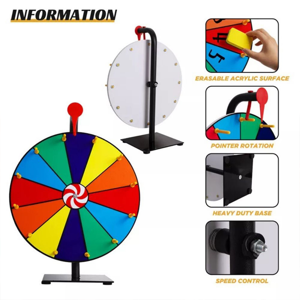 Party Games Spin The Wheel - Naścienny edytowalny koło wyciągacza Koło nagród