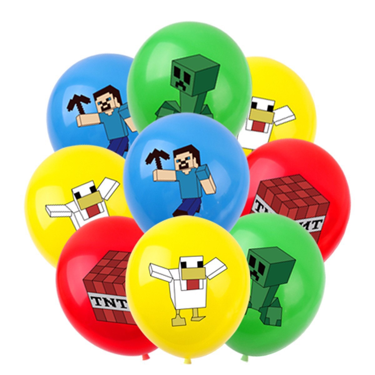 Party Games Group - 50/100 sztuk balonów z motywem Minecraft