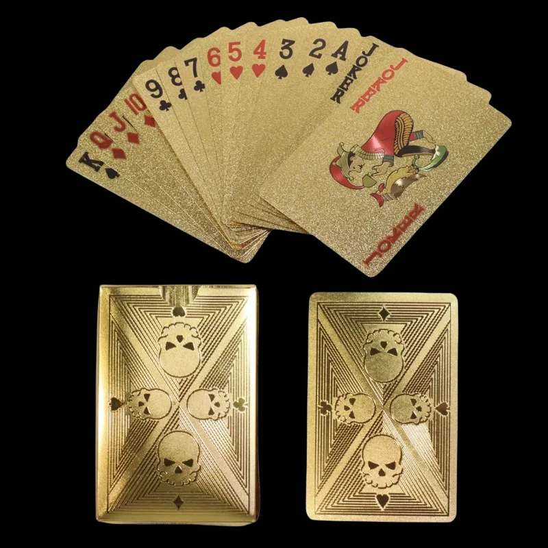 Karty do pokera ze złotej foli – Party Games Using Playing Cards recenzja i cena