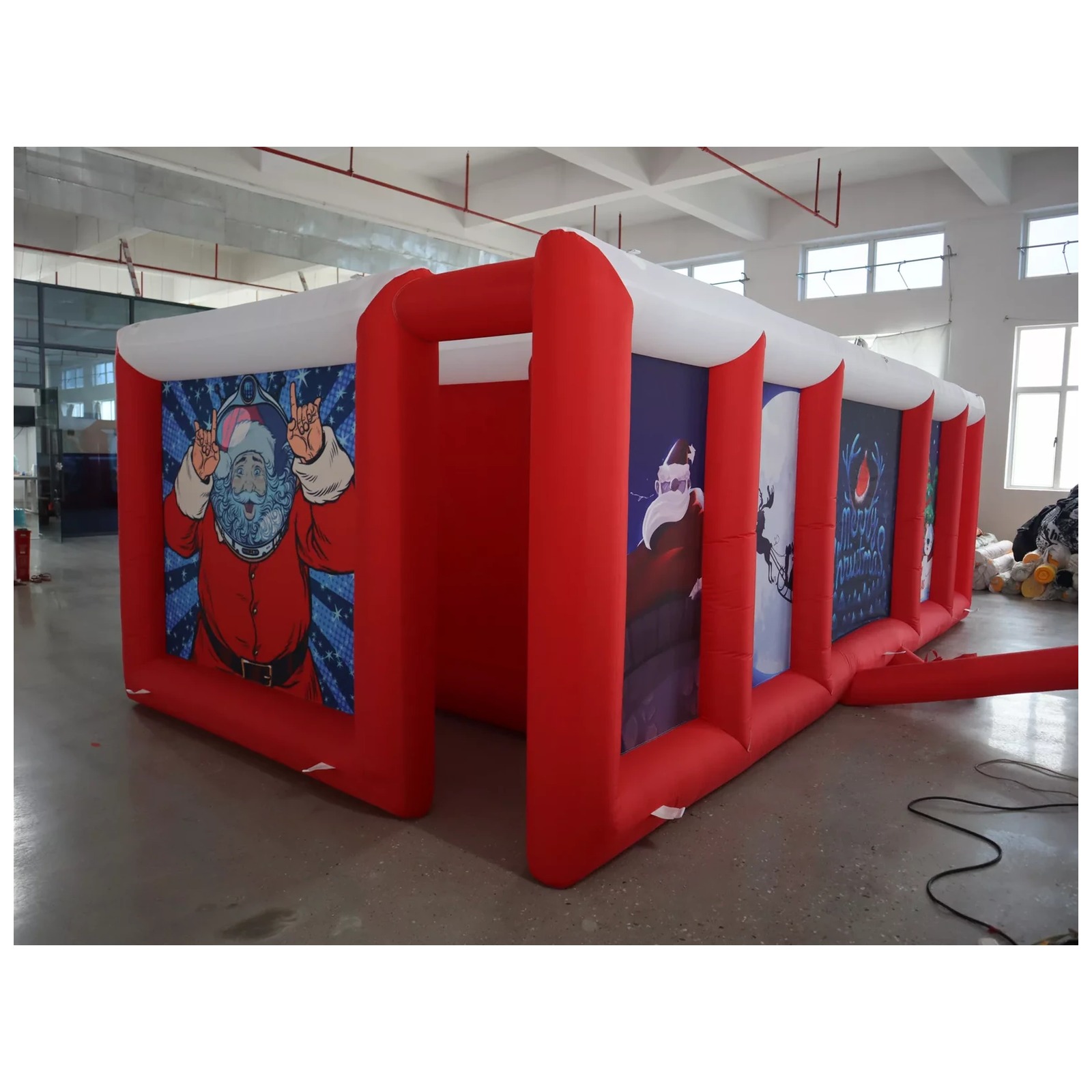 Duży czerwono-biały dmuchany l – Party Games Kids Outdoor recenzja i cena
