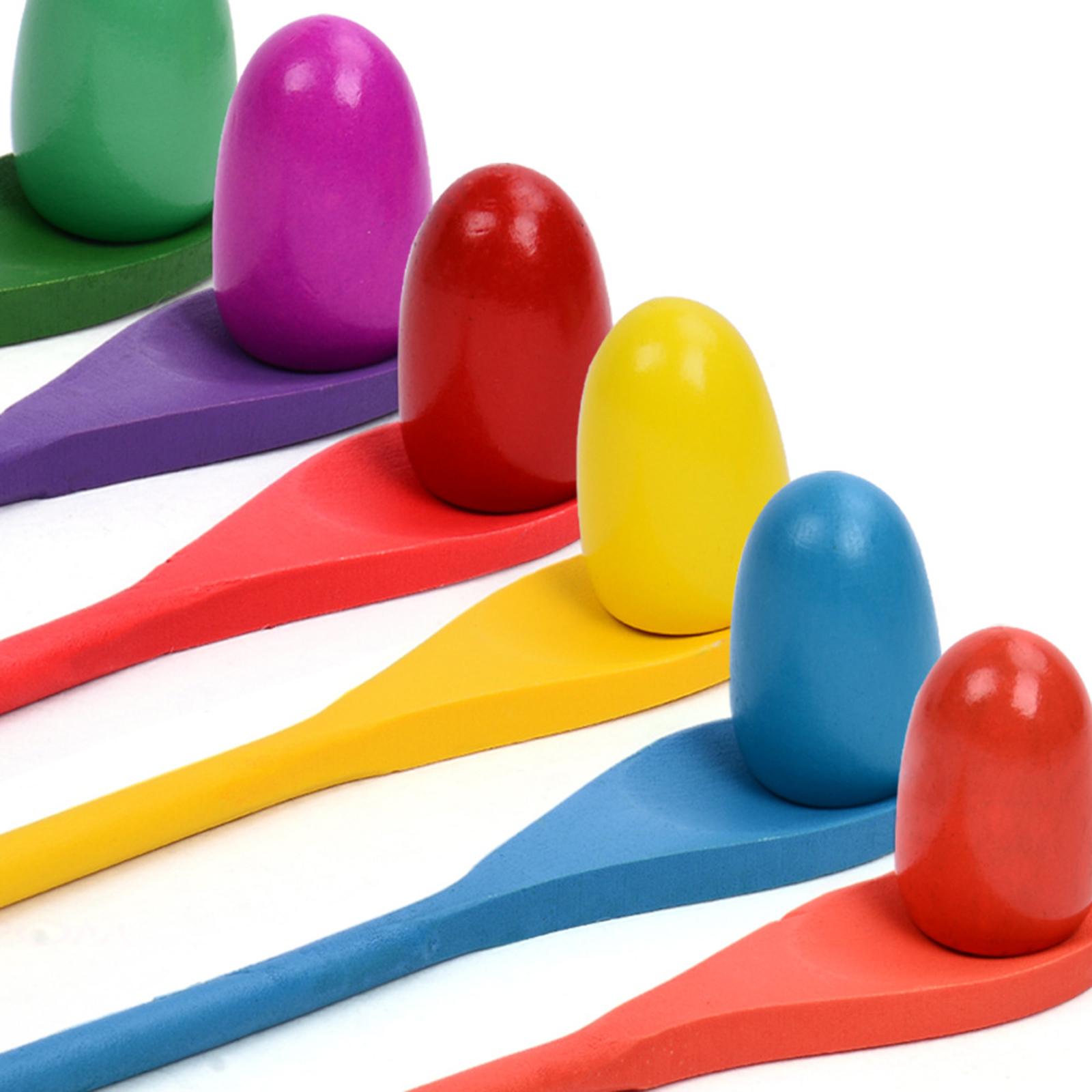 6 Sztuk Łyżeczek do Jajek Gra  – Party Games Kids Outdoor recenzja i cena