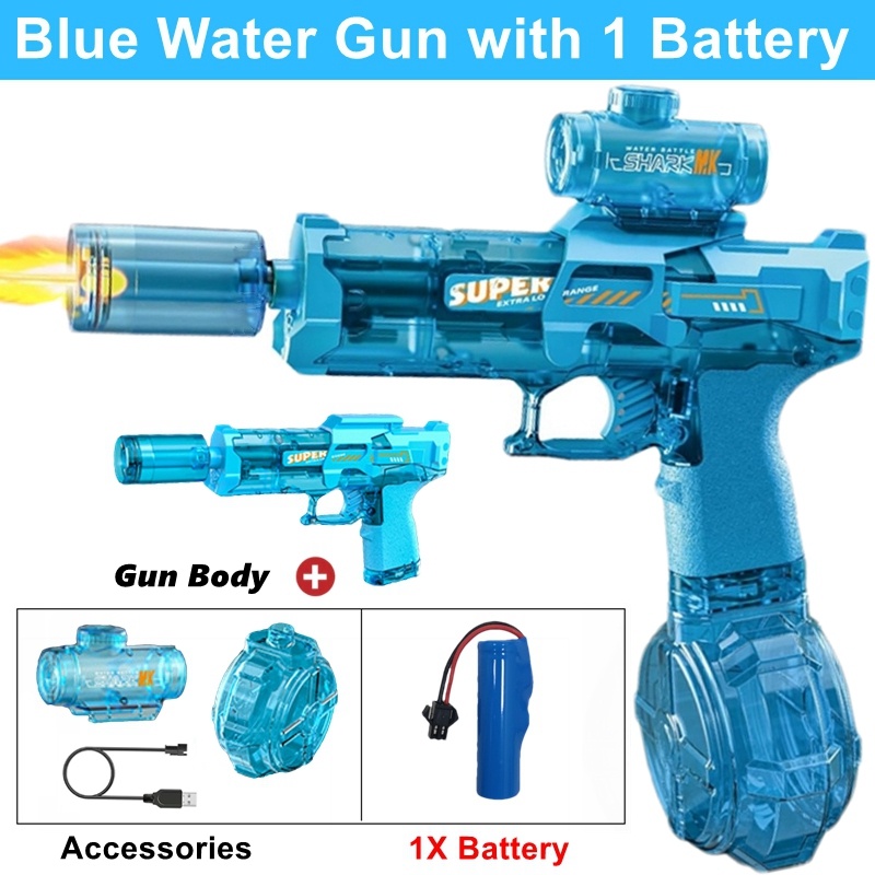 Elektryczny pistolet na wodę - – Party Games Kids Outdoor recenzja i cena
