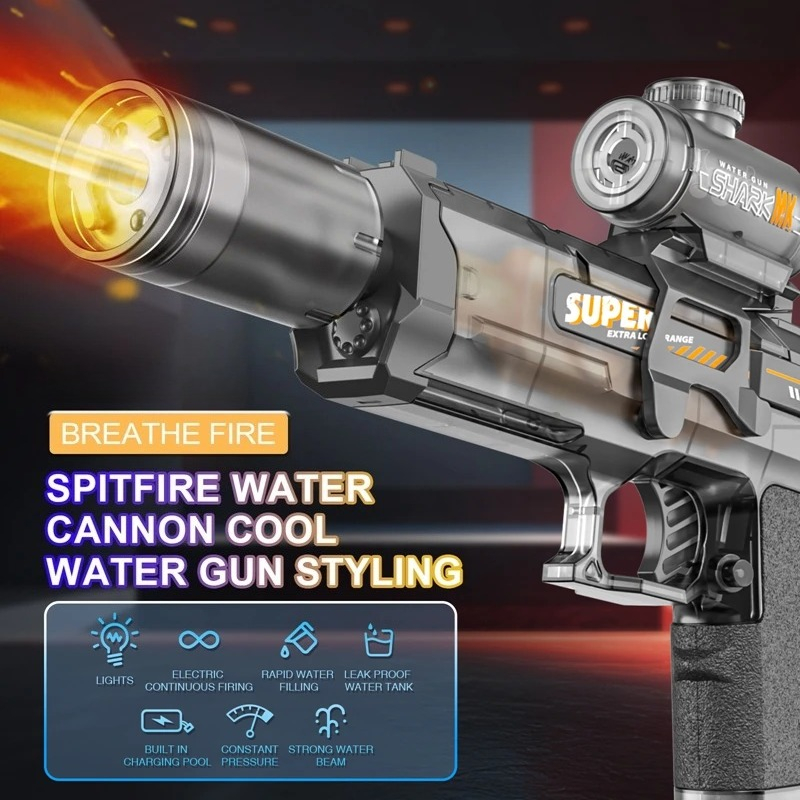 Elektryczny pistolet na wodę - – Party Games Kids Outdoor recenzja i cena